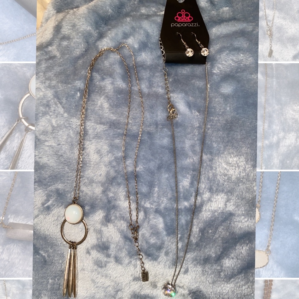 Two silver necklaces